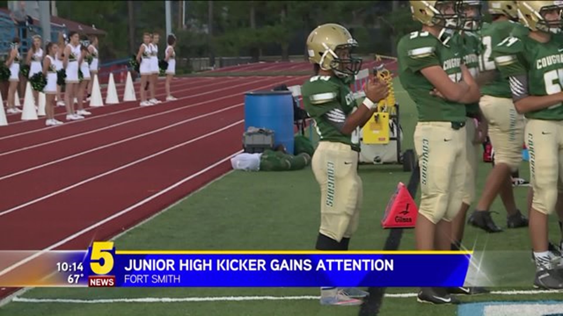 Junior High Kicker Gains Attention