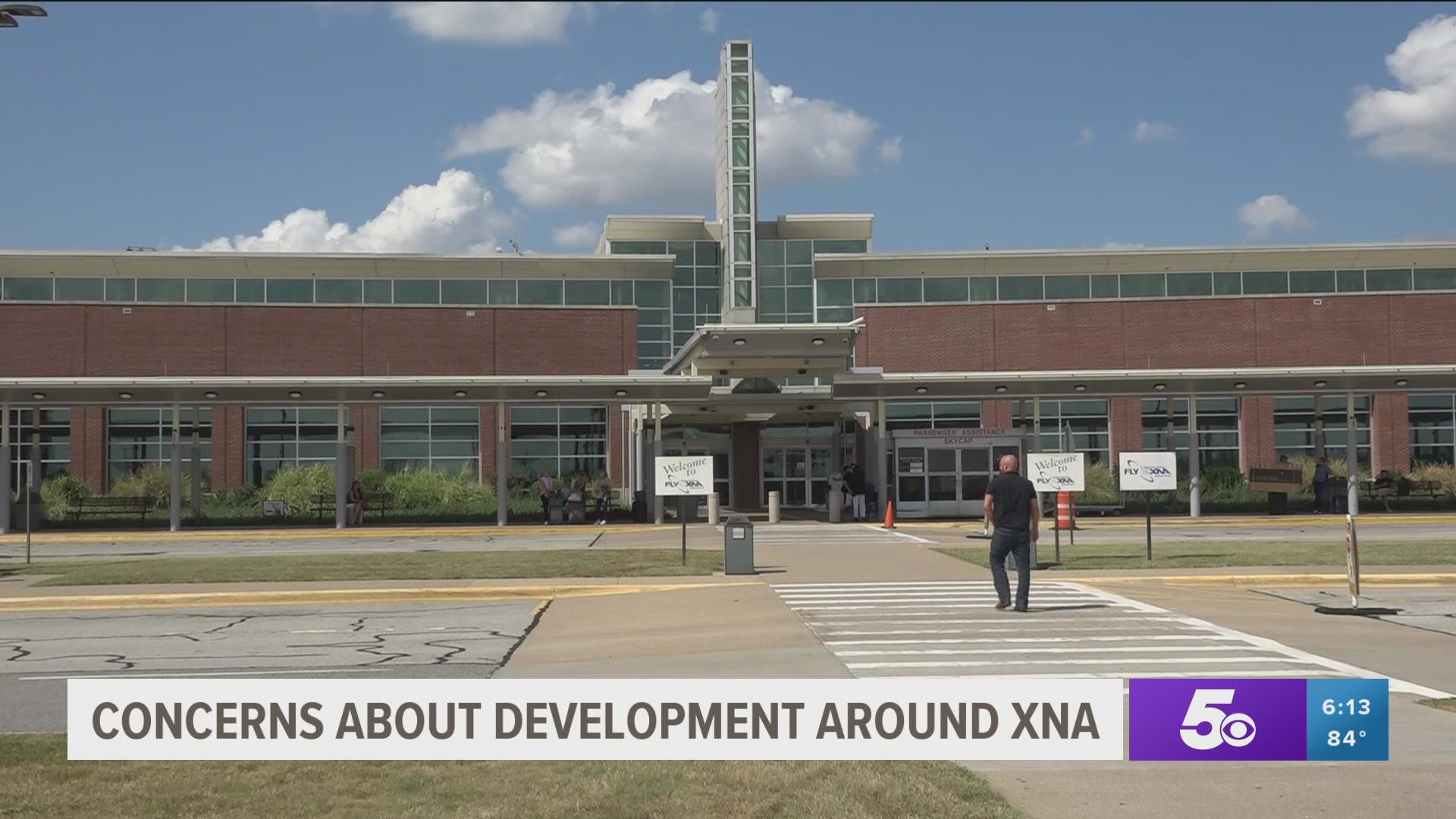 With a need for future expansion, XNA worries that many housing developments are getting close to the airport.