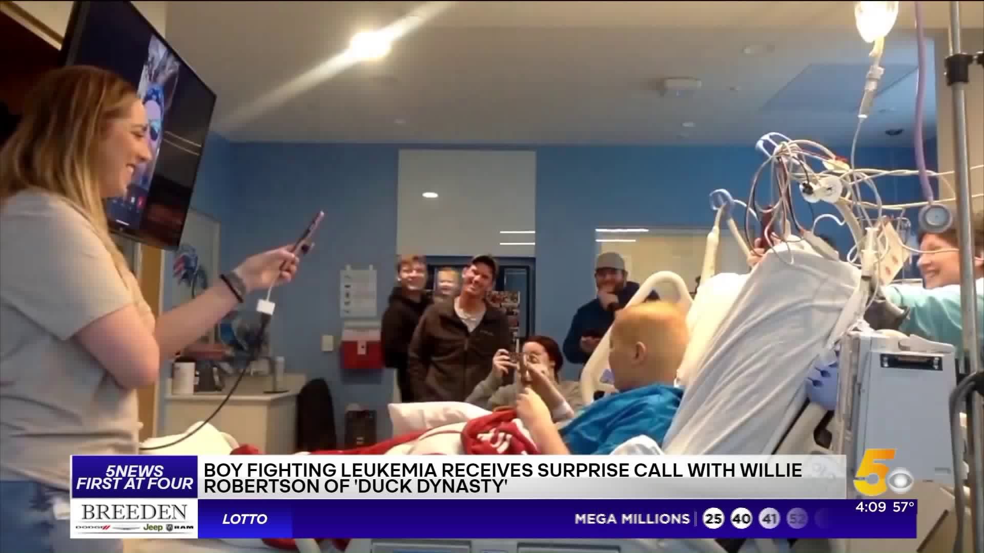 Boy Fighting Leukemia Surpised With Call From Willie Robertson