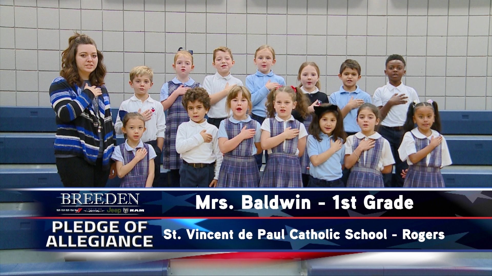 Mrs. Baldwin  1st Grade St. Vincent de Paul Catholic School