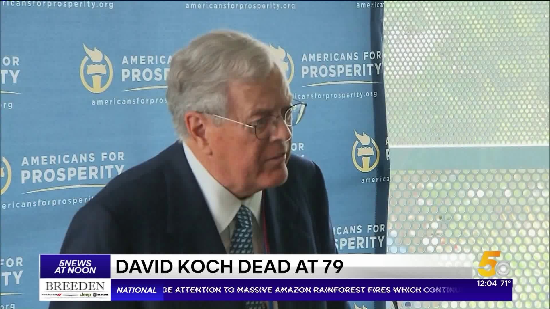 Billionaire Conservative Donor David Koch Dies At Age 79