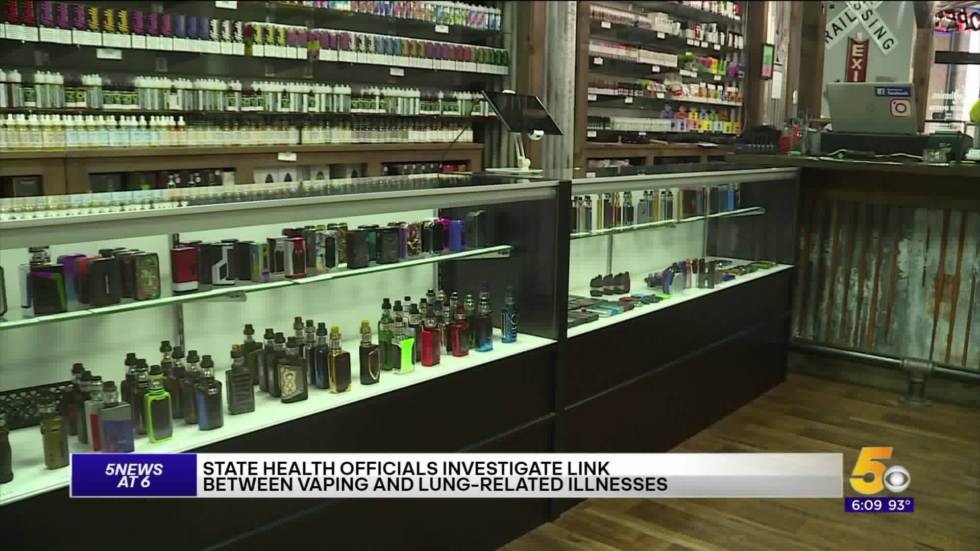 State Officials Investigate Link Between Vaping and Lung Illness
