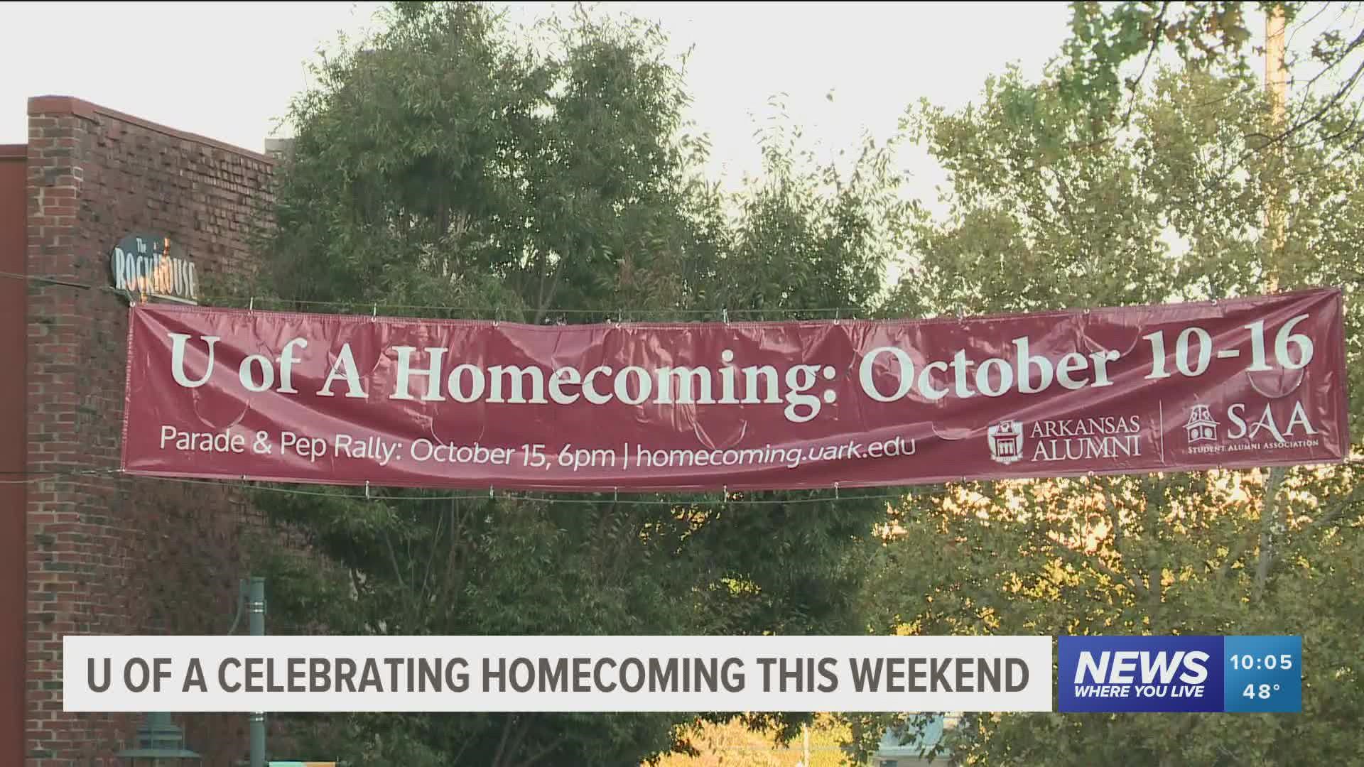 Students got a chance to enjoy the fall weather while celebrating the UA's 150th anniversary during homecoming weekend.