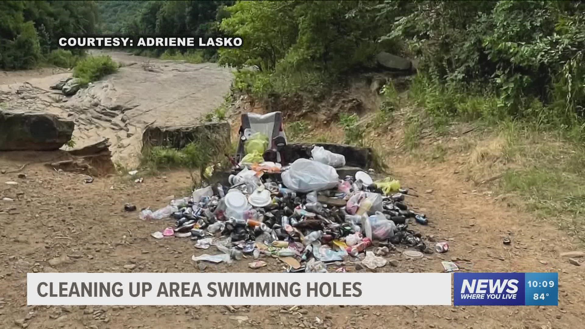 Trash has been piling up around Lee Creek, and one man is looking to help stop it.