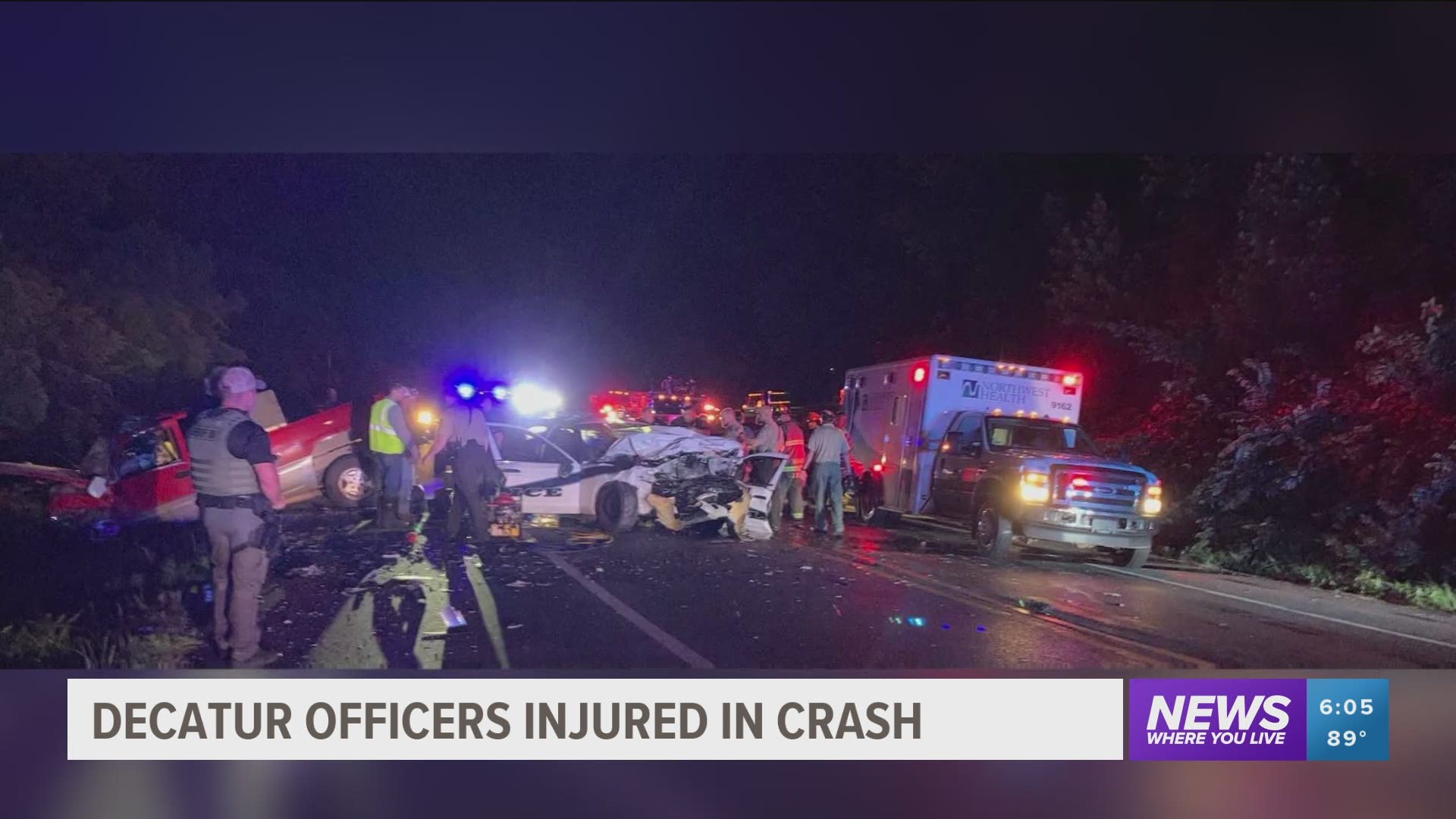 A rookie officer has been identified as the driver of the vehicle at the time of the crash. He was flown to a Springfield hospital with critical injuries.