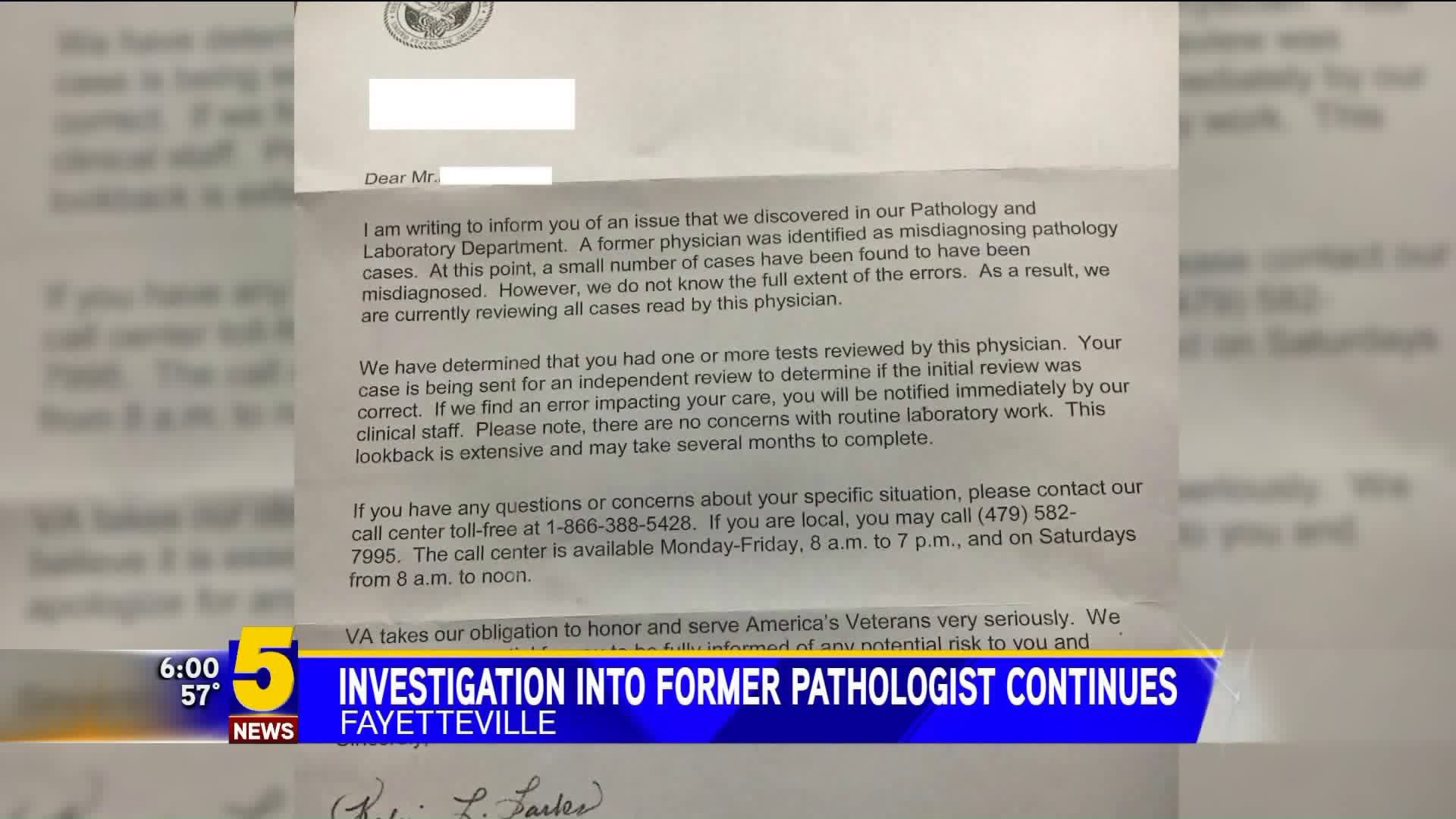 Investigation Into Former Pathologist Continues