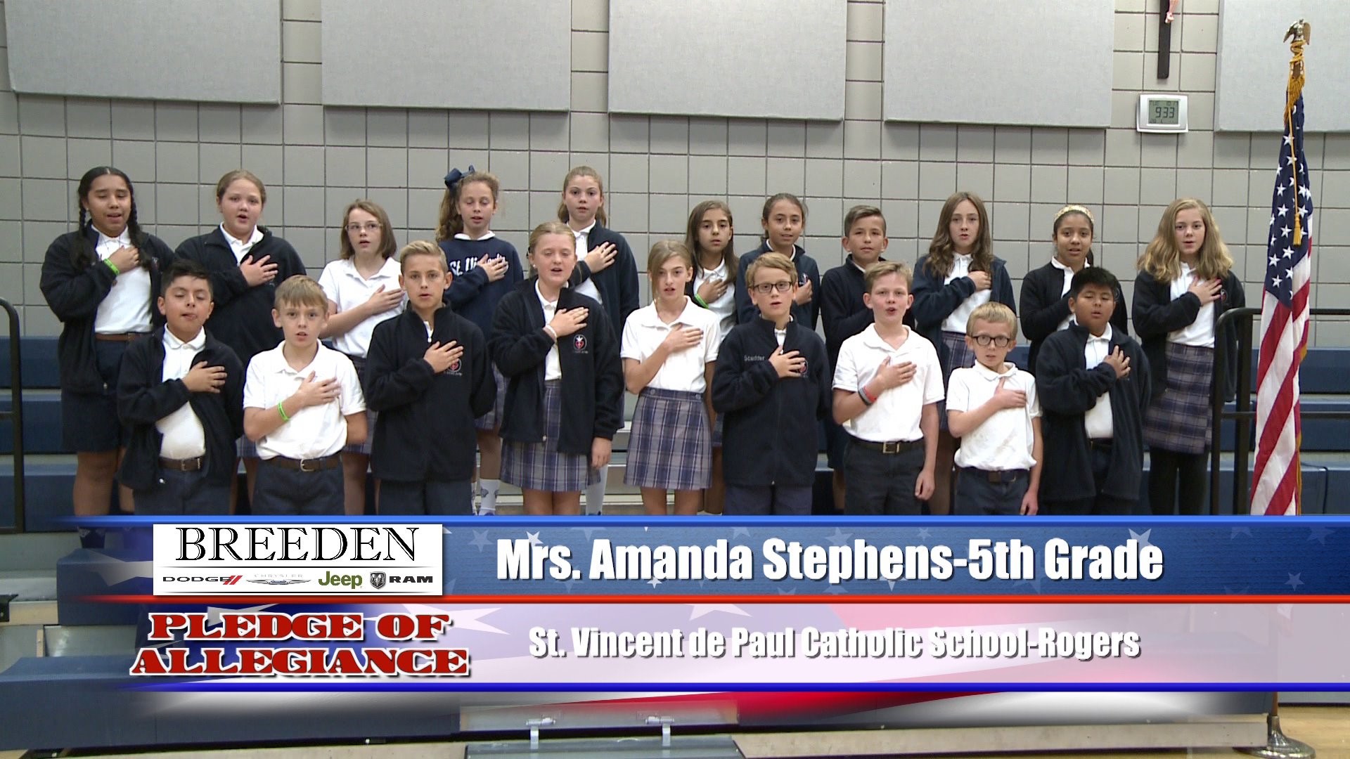 Mrs. Amanda Stephens  5th Grade -  St. Vincent de Paul Catholic School  Rogers