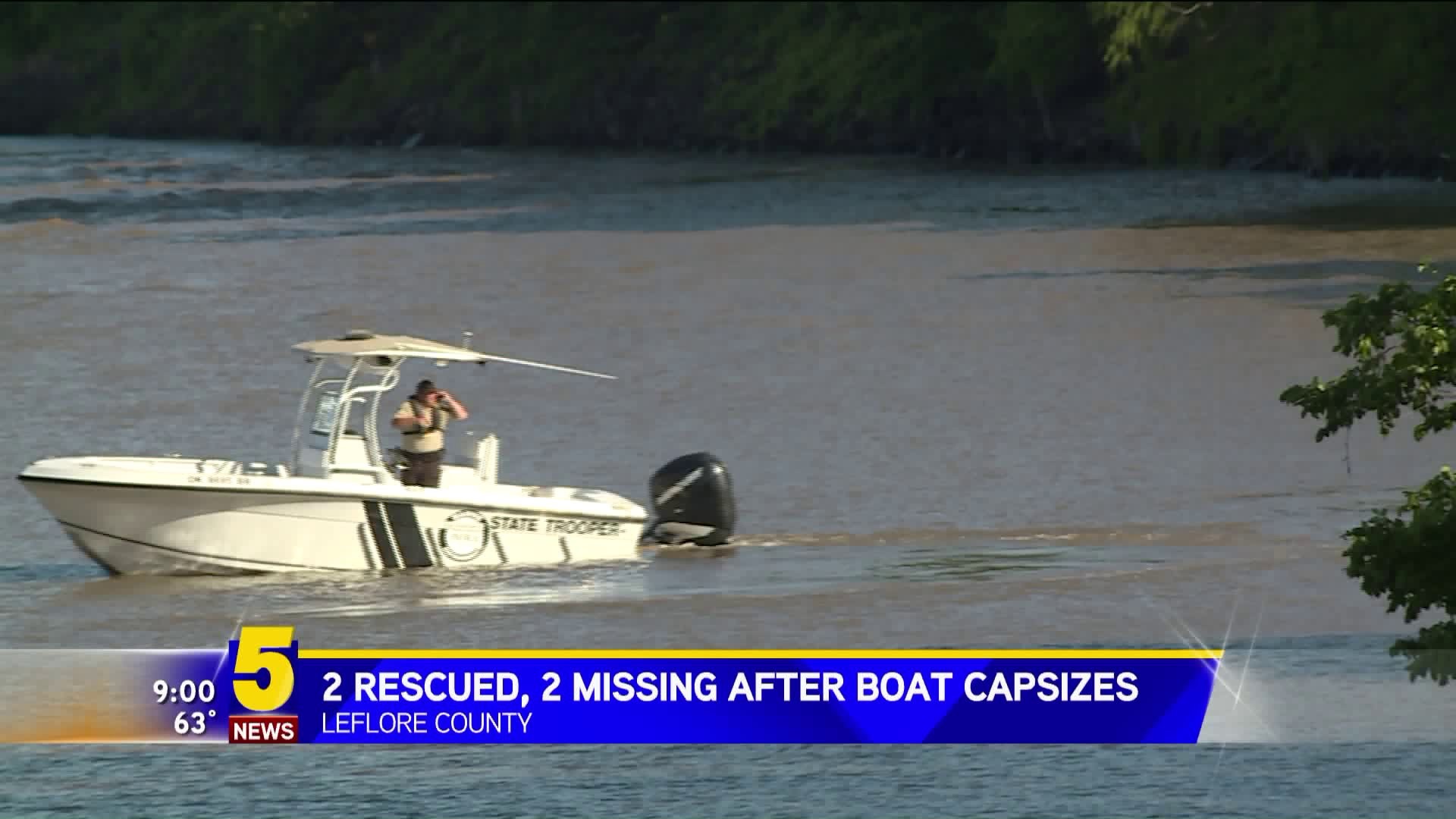 Boat Capsizes in Arkansas River