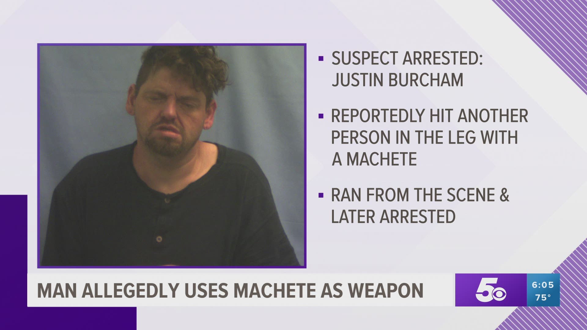 Man accused of striking someone in leg with machete arrested in C ...