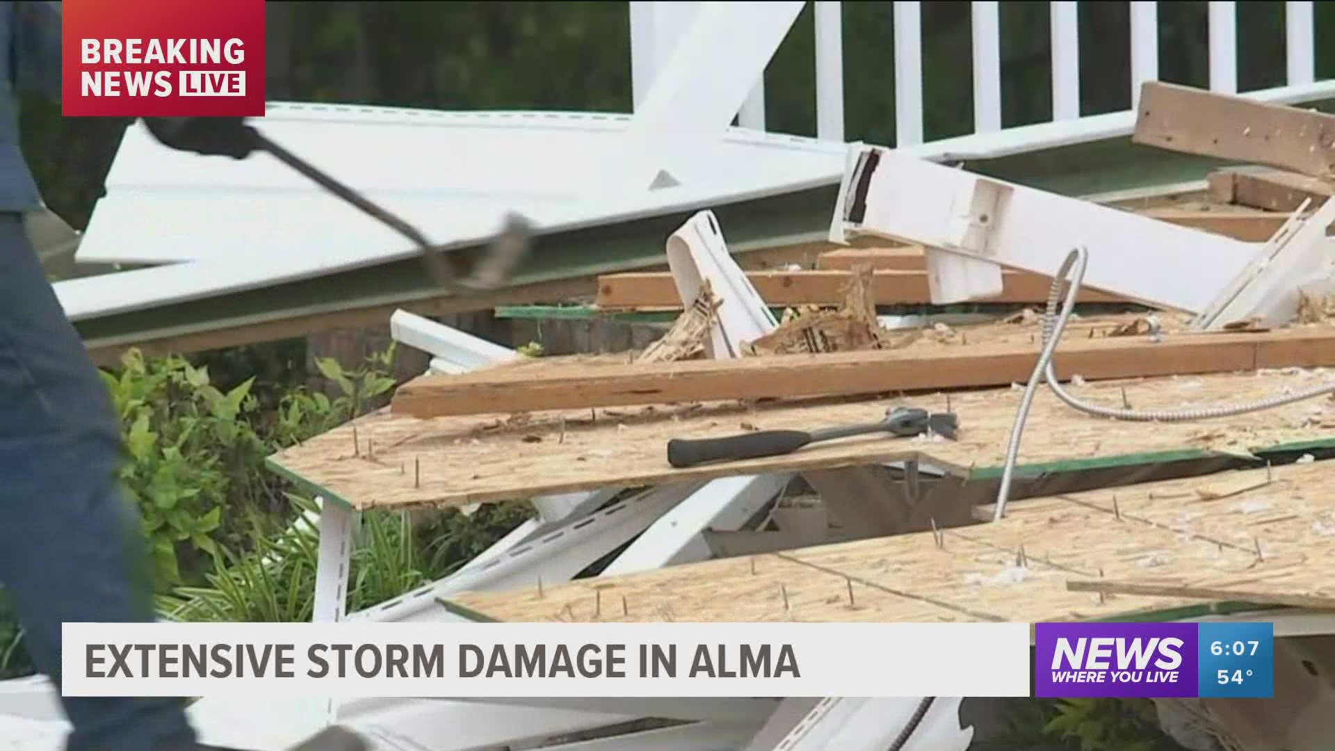 The Alma Community Center will be open 24/7 to anyone who has been displaced due to damage to their homes.