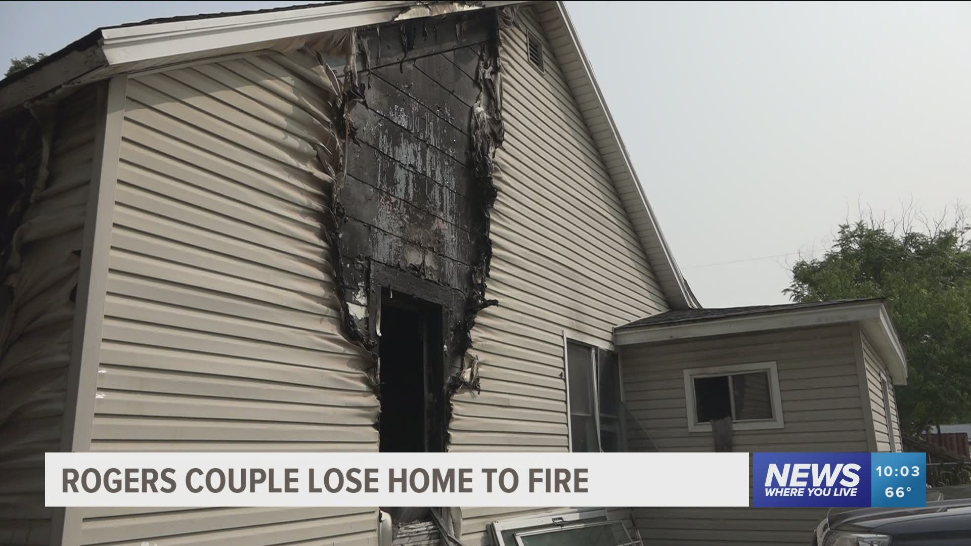 Rogers couple lose home to fire