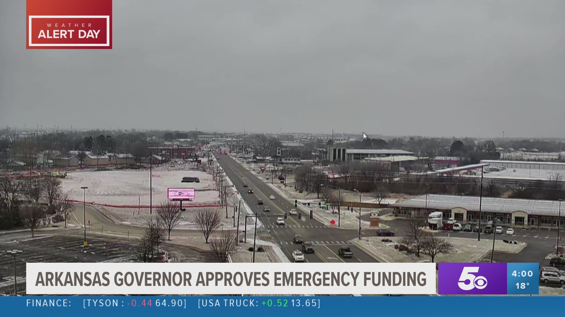 Arkansas Governor approves emergency funding for winter weather