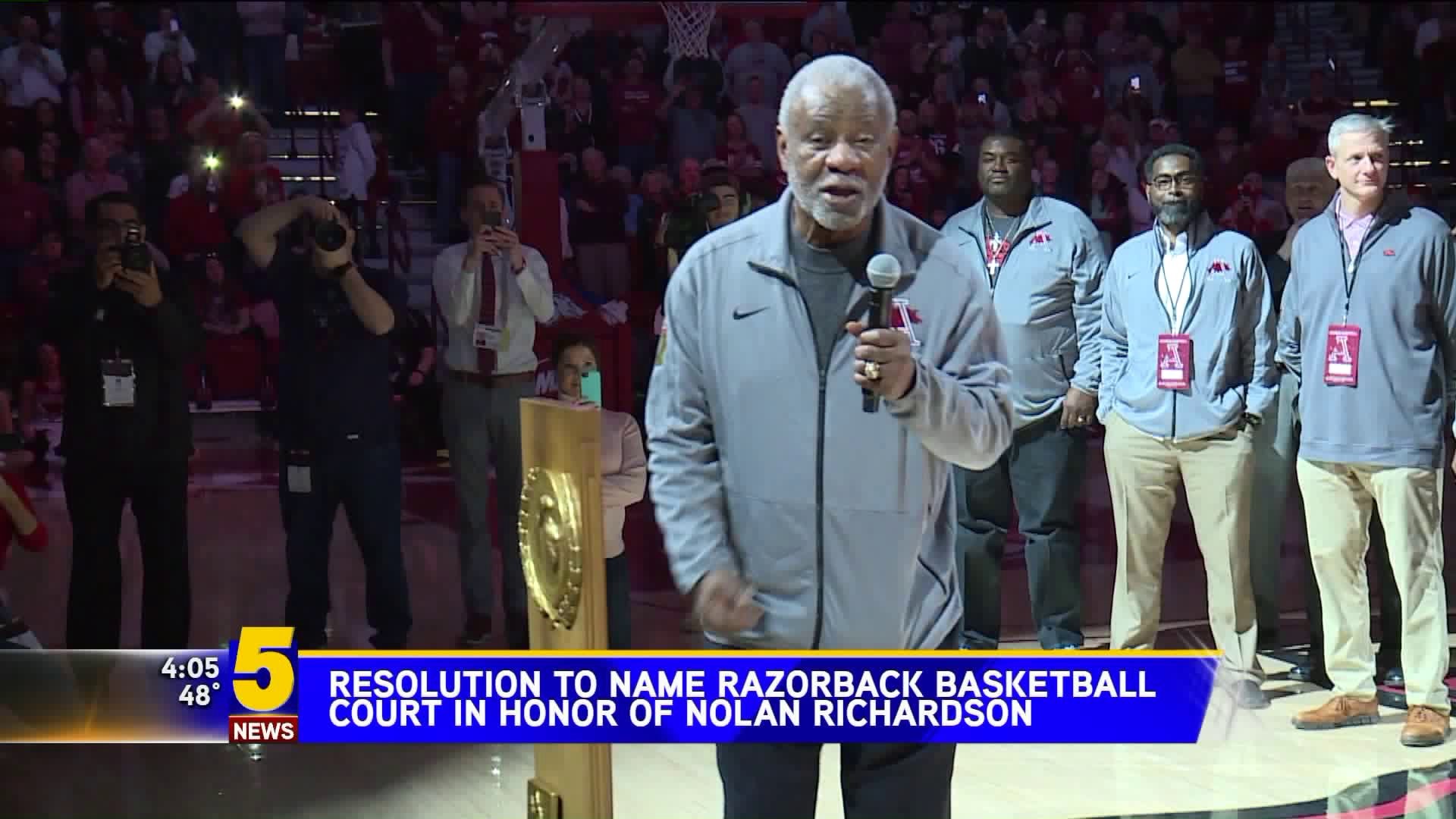 Resolution To Name Razorback Basketball Court In Honor Of Nolan Richardson