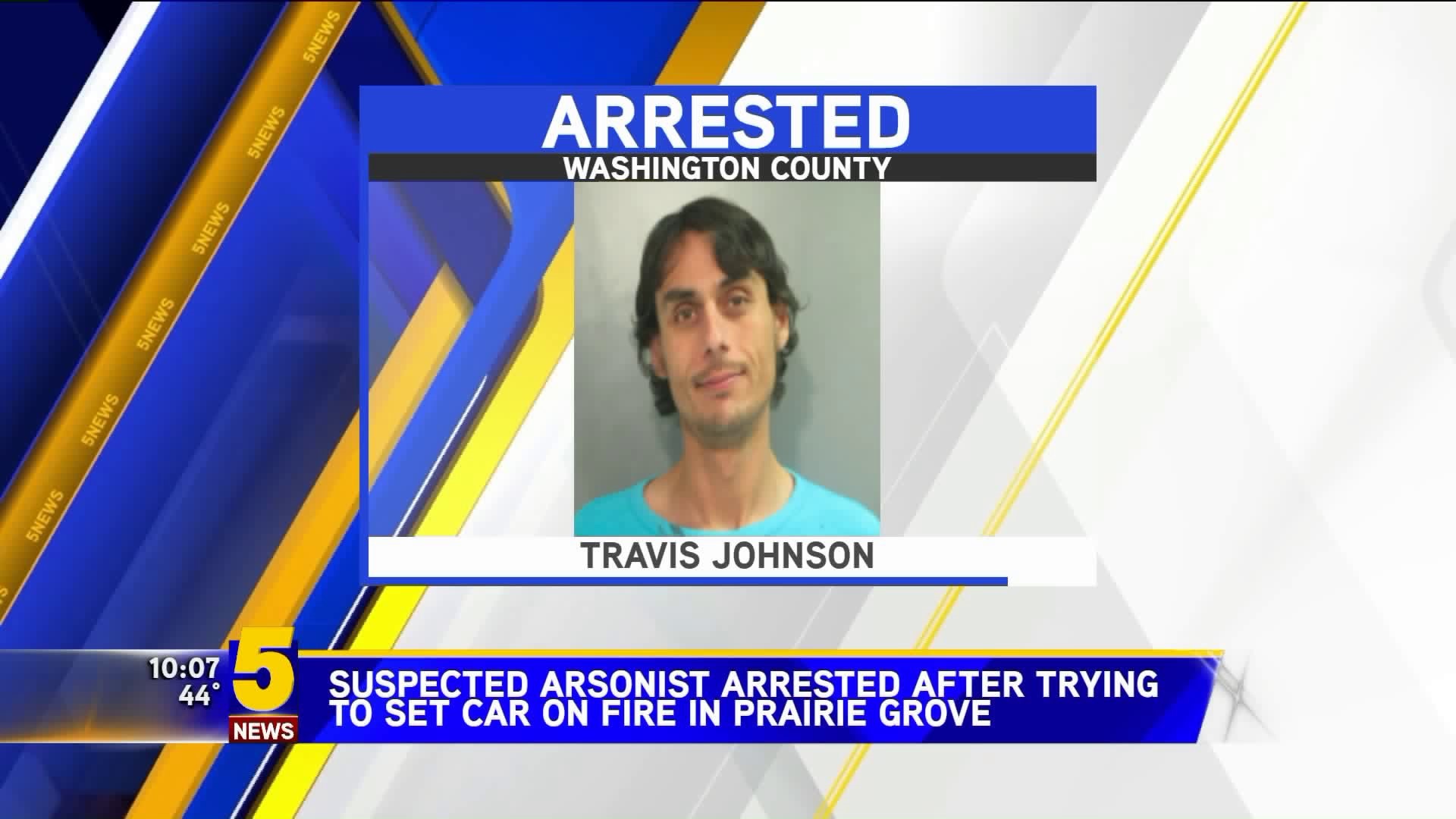 Suspected arsonist arrested after trying to set car on fire in Prairie Grove