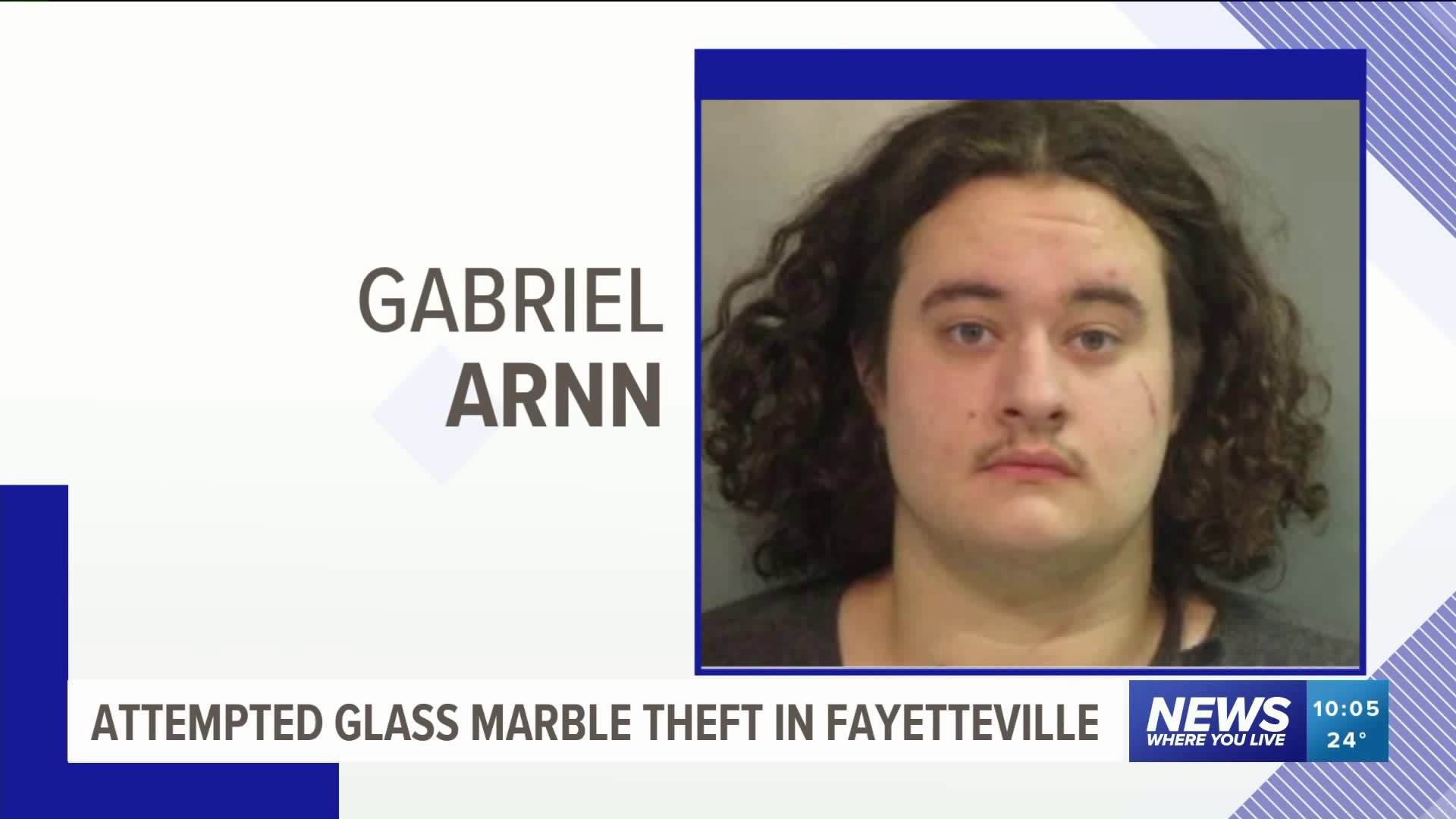 Fayetteville Man Facing Multiple Charges After Attempting To Steal Large Glass Marble