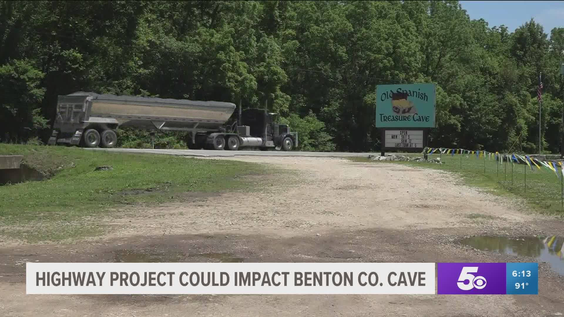 This proposed project would take out much of the parking lot and disrupt one of the cave systems not only impacting this tourist attractions business but also nature