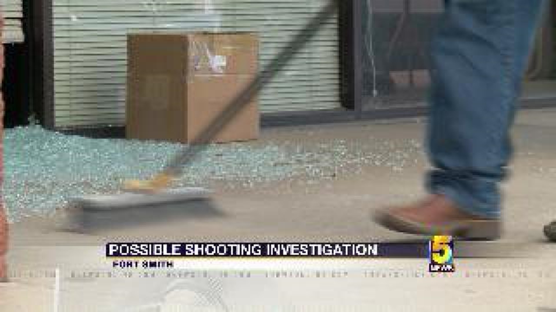 Police Investigate Busted Window at Business