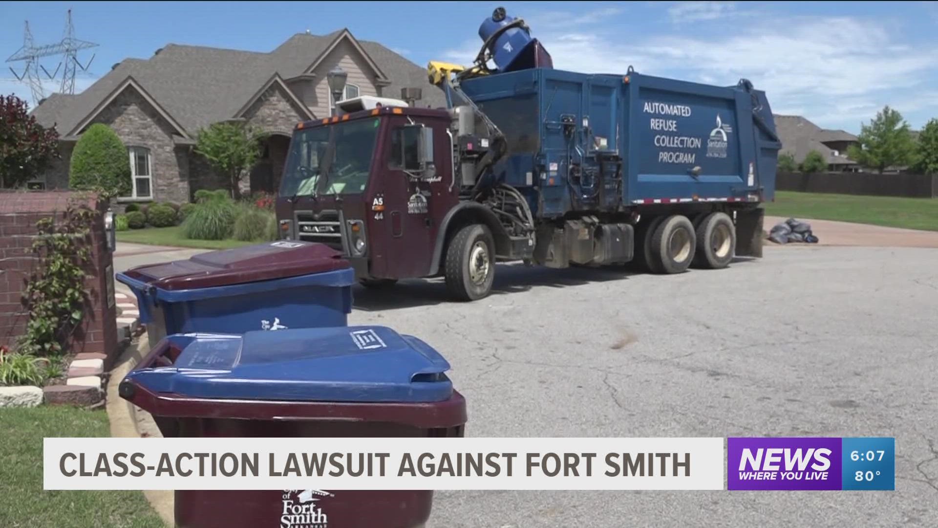 Lawyers for residents who filed the civil suit say they are wanting compensation for the money Fort Smith used for "pretending to recycle."