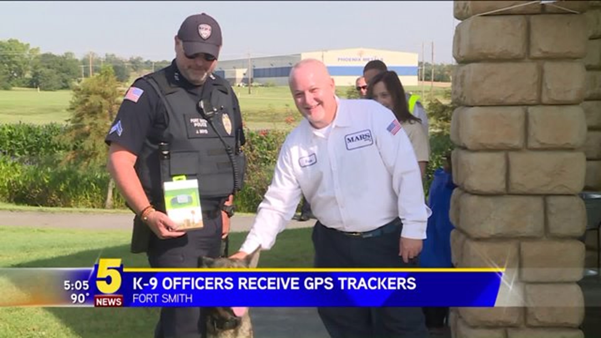 K-9 Officers Receive GPS Trackers