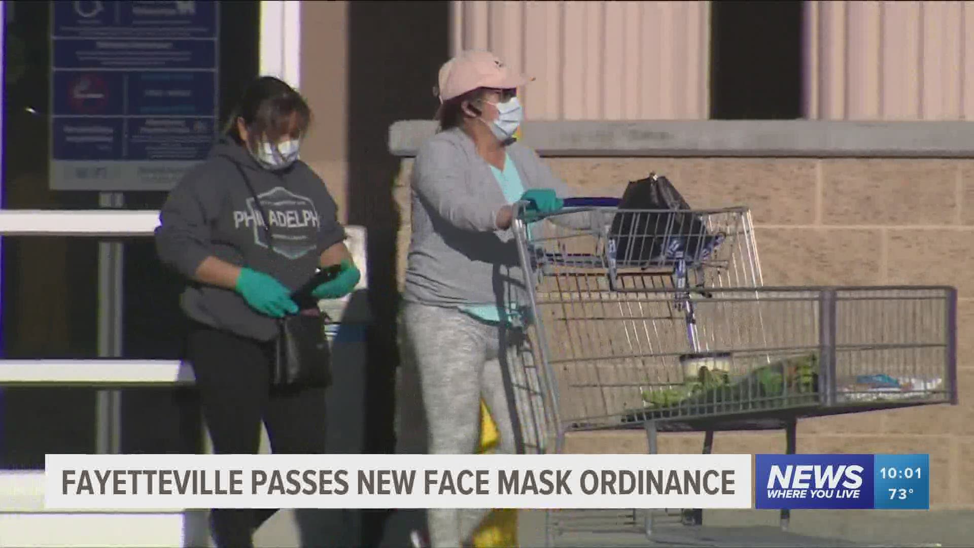 Fayetteville City Council passes new face mask ordinance