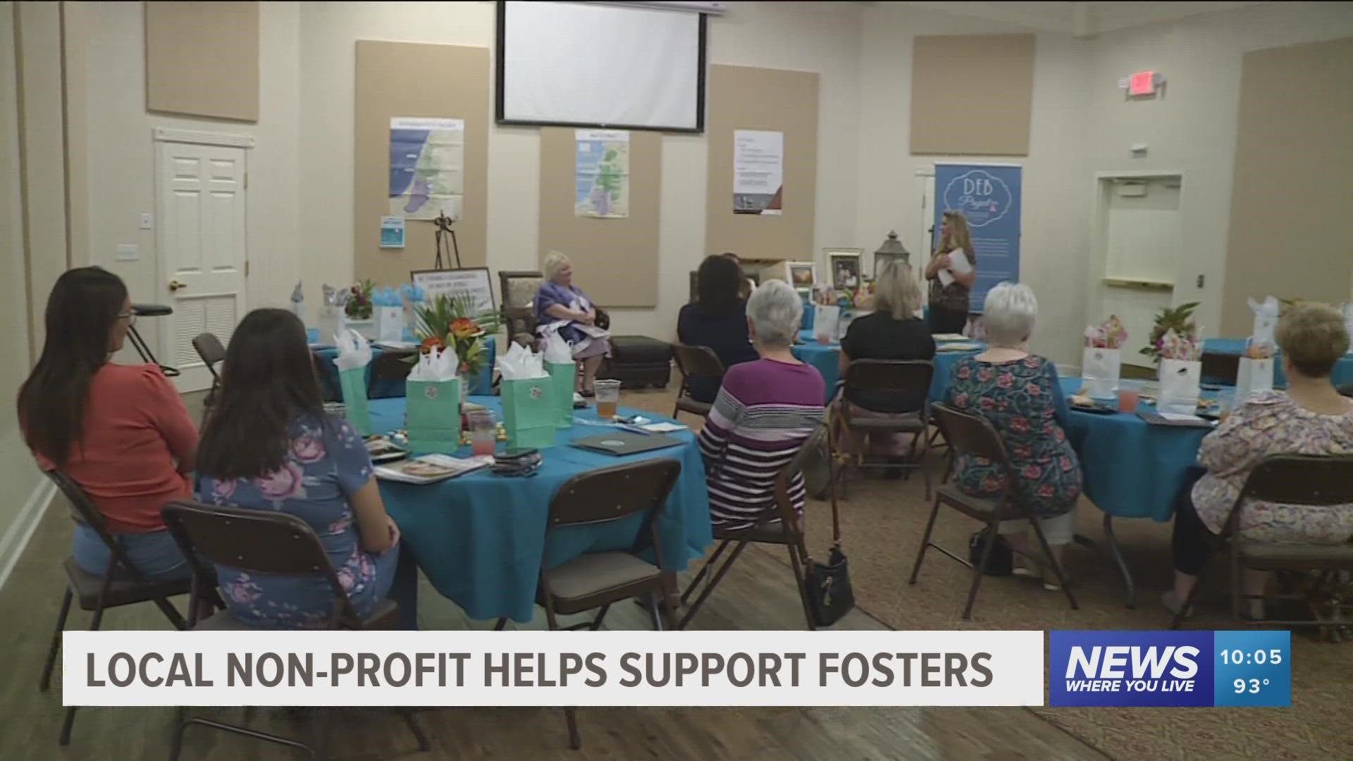 The "Deb Project" provides caregivers of children in foster care with shoes, clothing, etc. It was started after the suicide-death of a former child in foster care.