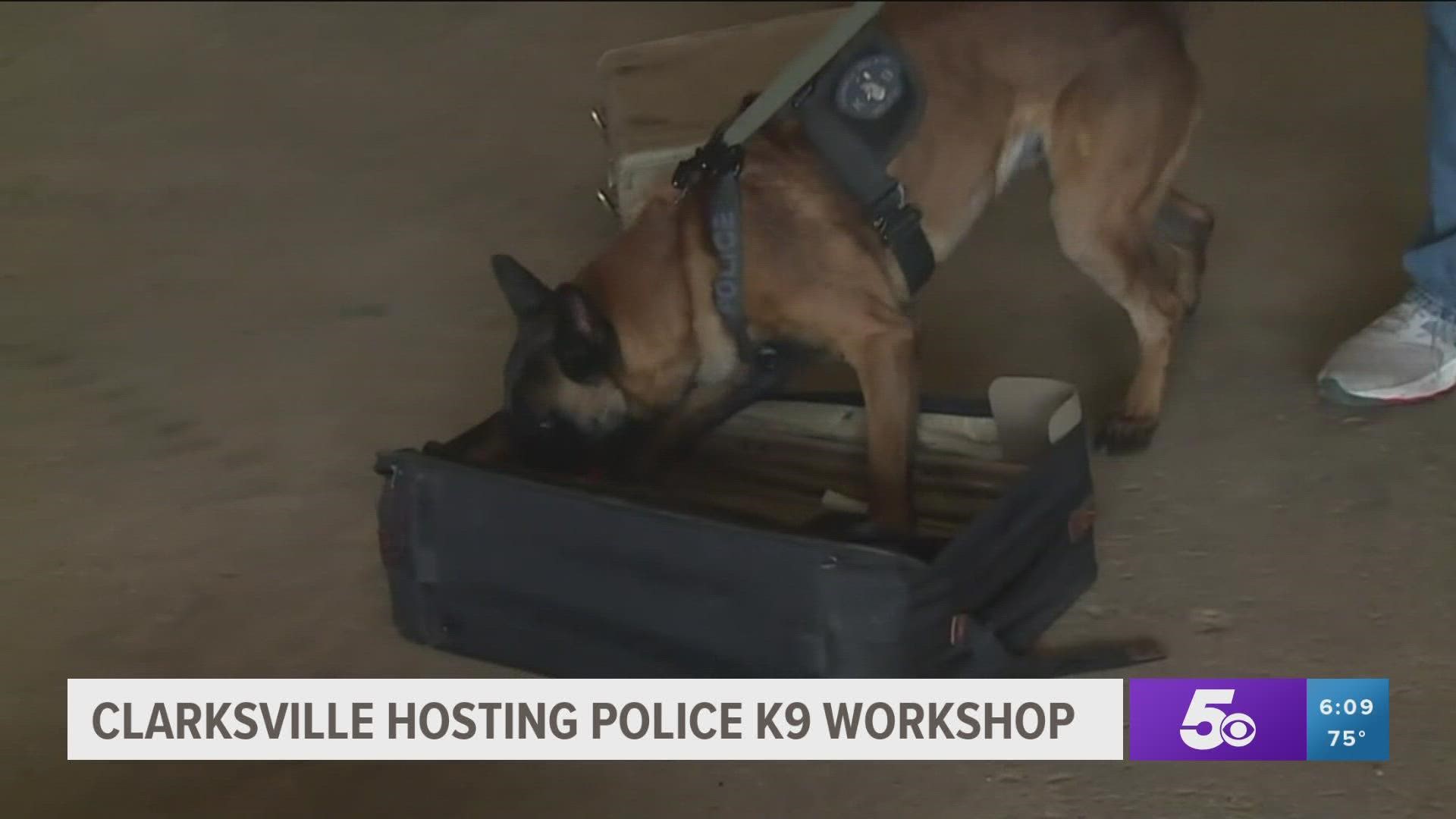 The City of Clarksville and the Clarksville Police Department hosted the first North American Police Work Dog Association workshop in Arkansas.