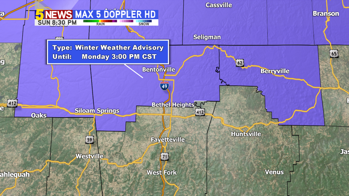 WINTER WEATHER ADVISORY for Benton County