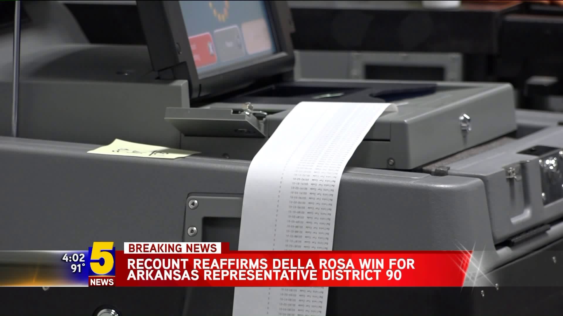 Recount Reaffirms Della Rosa Win