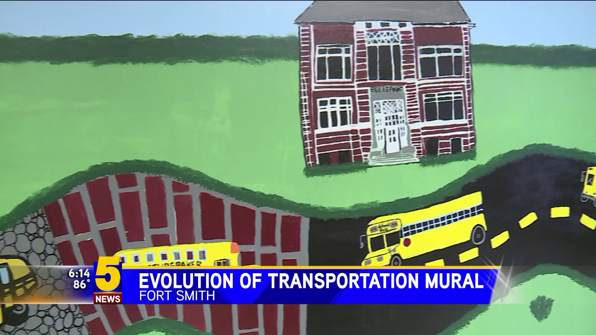 Evolution Of Transportation Mural