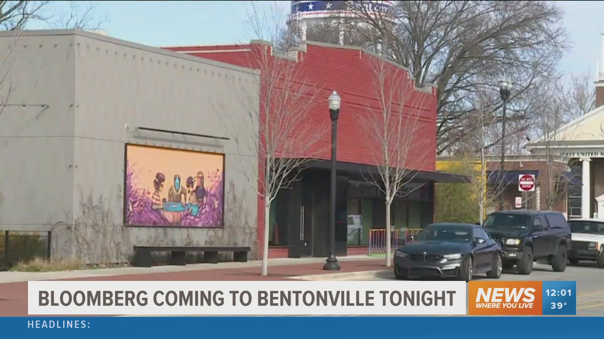 Presidential hopeful Mike Bloomberg will be in Bentonville ahead of Super Tuesday.