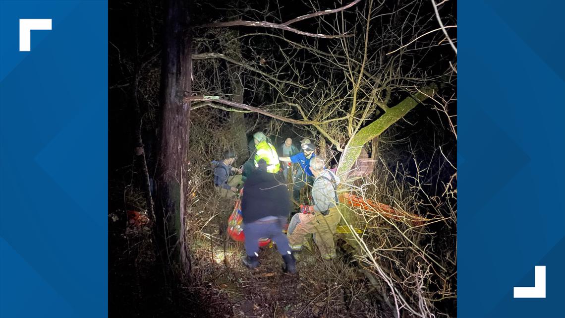 Goshen fire crews rescue fisherman after fall in woods | 5newsonline.com