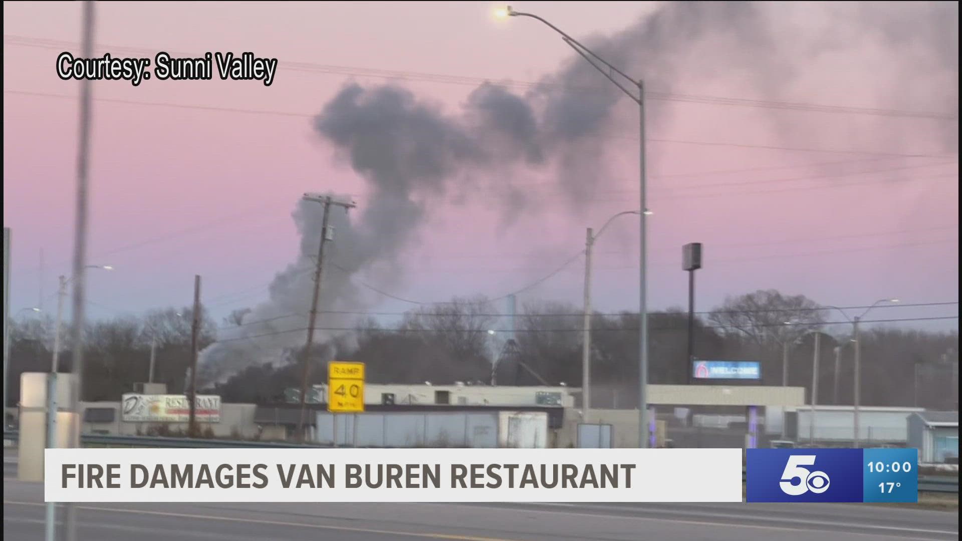 Van Buren Police evacuated part of Motel 6 connected behind the building.