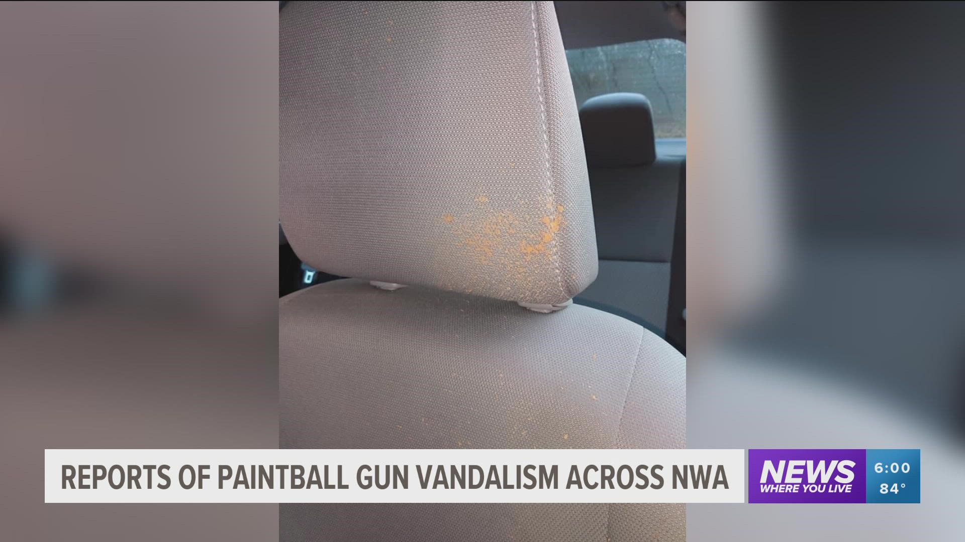 Police say they may have identified juveniles suspected of shooting vehicles with paintballs on Crossover Road.