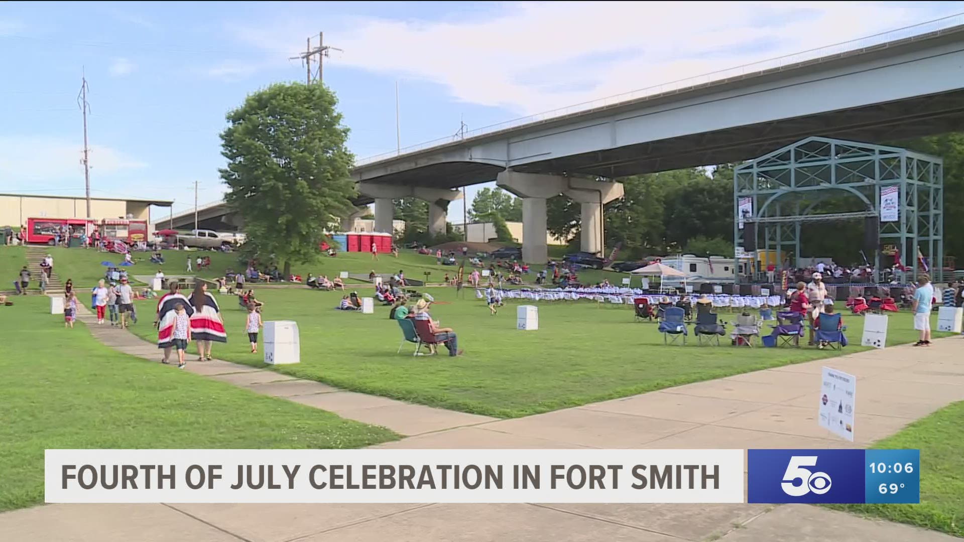Over a thousand Fort Smith area residents gathered at Riverfront Park to enjoy the annual Independence Day celebration.