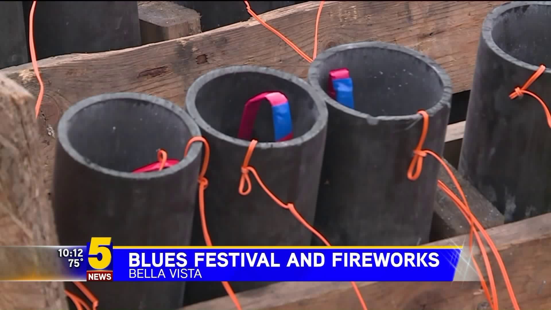Blues Fireworks In Bella Vista