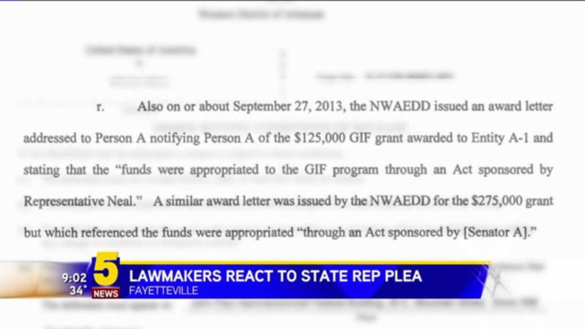 Lawmakers React To State Rep Plea