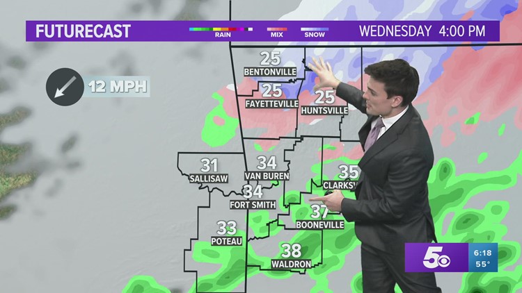 Light ice and flurries possible Wednesday in Arkansas | Forecast Jan 18