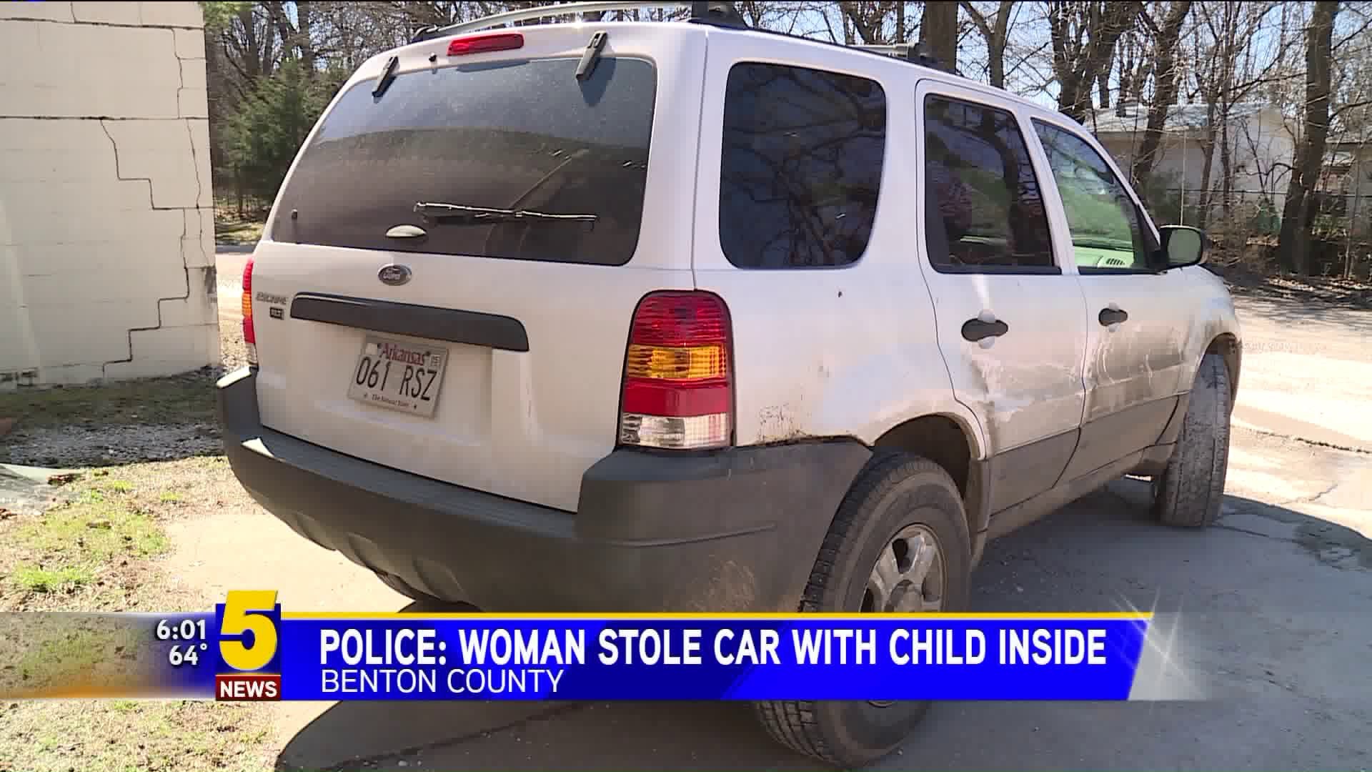 Police: Woman Stole Car With Child Inside