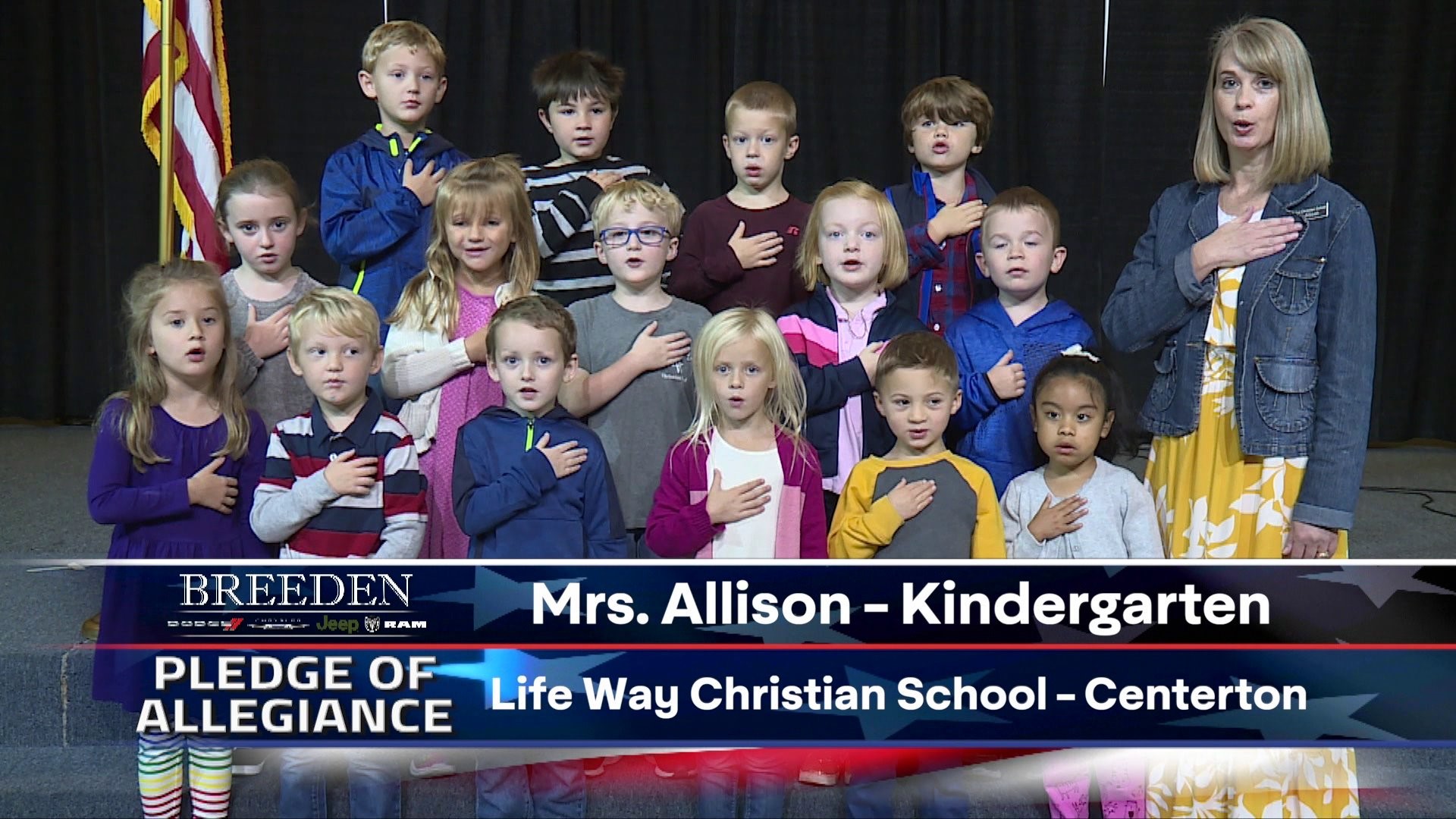 Mrs. Allison Kindergarten Life Way Christian School, Centerton