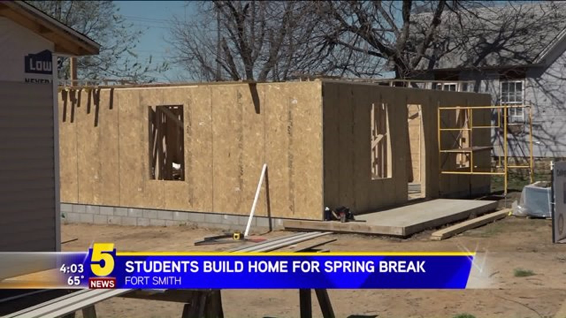 Students Build Habitat For Humanity Home