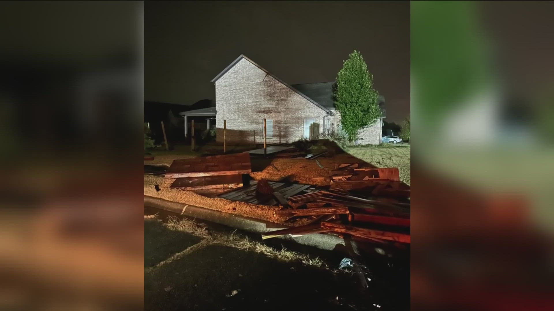 The storms caused widespread power outages and extensive debris.