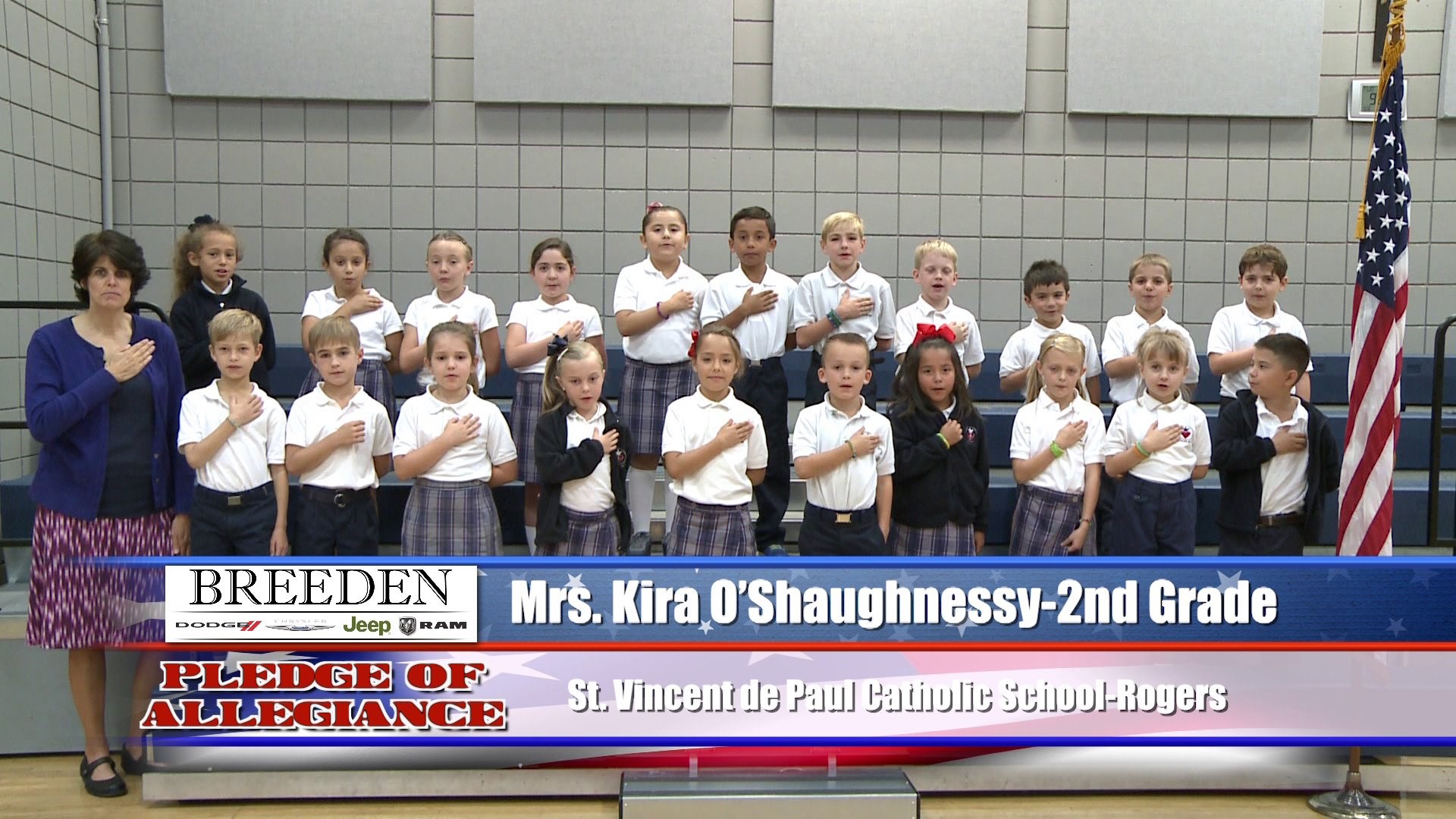 Mrs. Kira O`Shaughnessy  2nd Grade  St. Vincent de Paul Catholic School  Rogers
