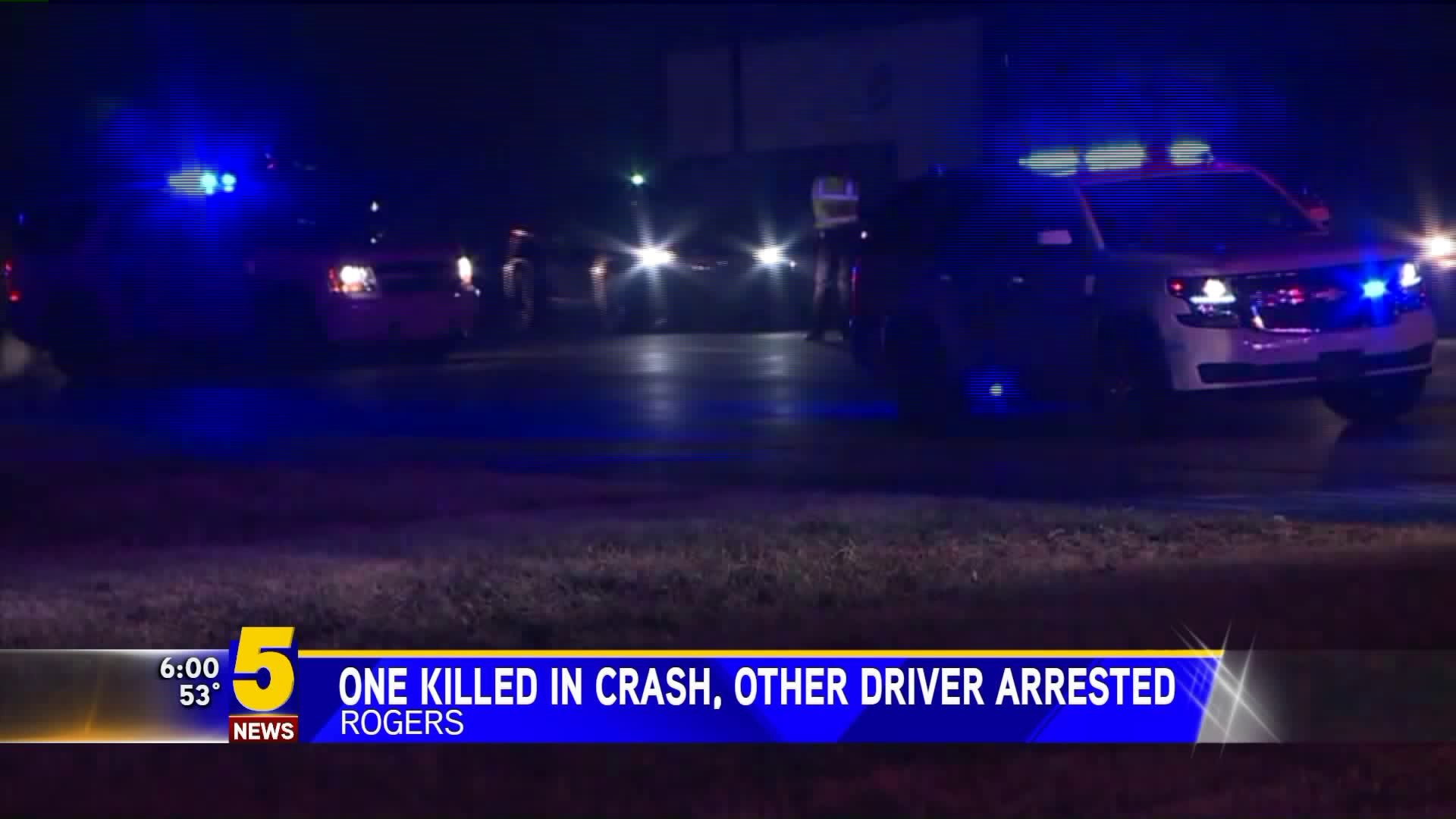 One Killed In Crash, Other Driver Arrested In Rogers