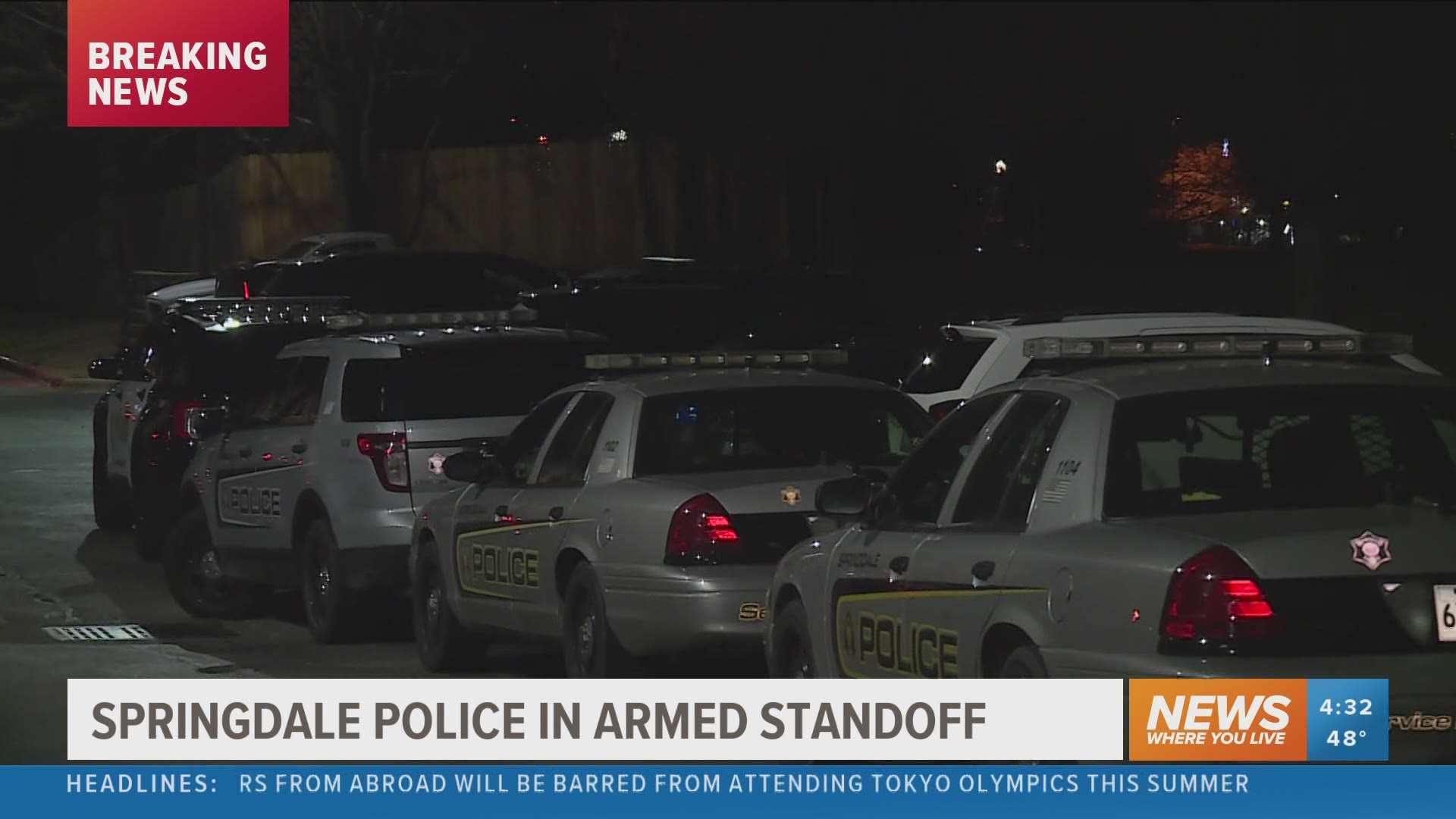 The suspect was armed with a pistol, going to different rooms at the Extended Stay America, banging on doors and trying to get in.