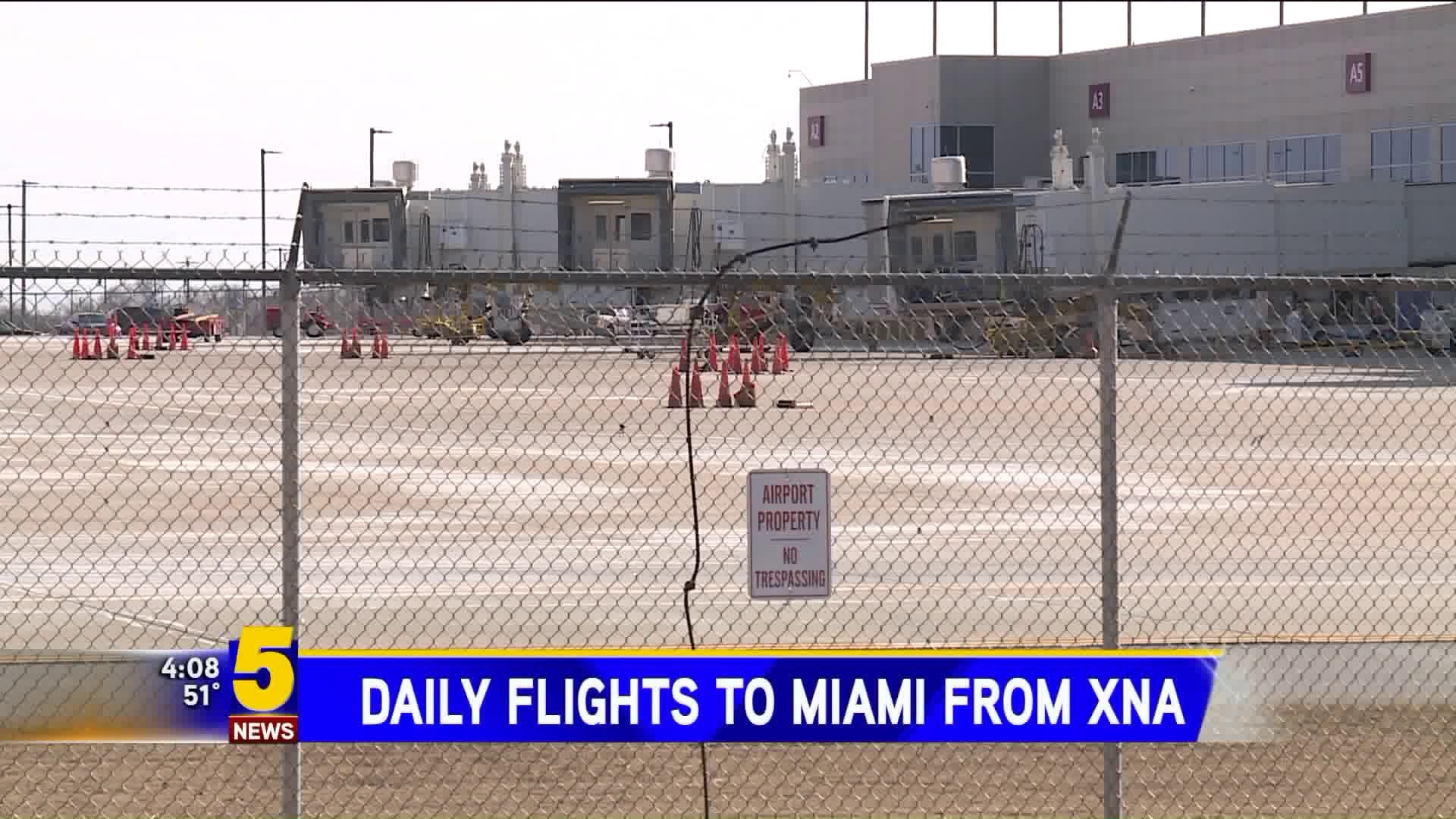 Daily Flights to Miami From XNA
