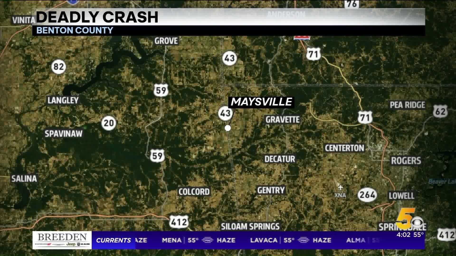 One Man Killed In Benton County Crash