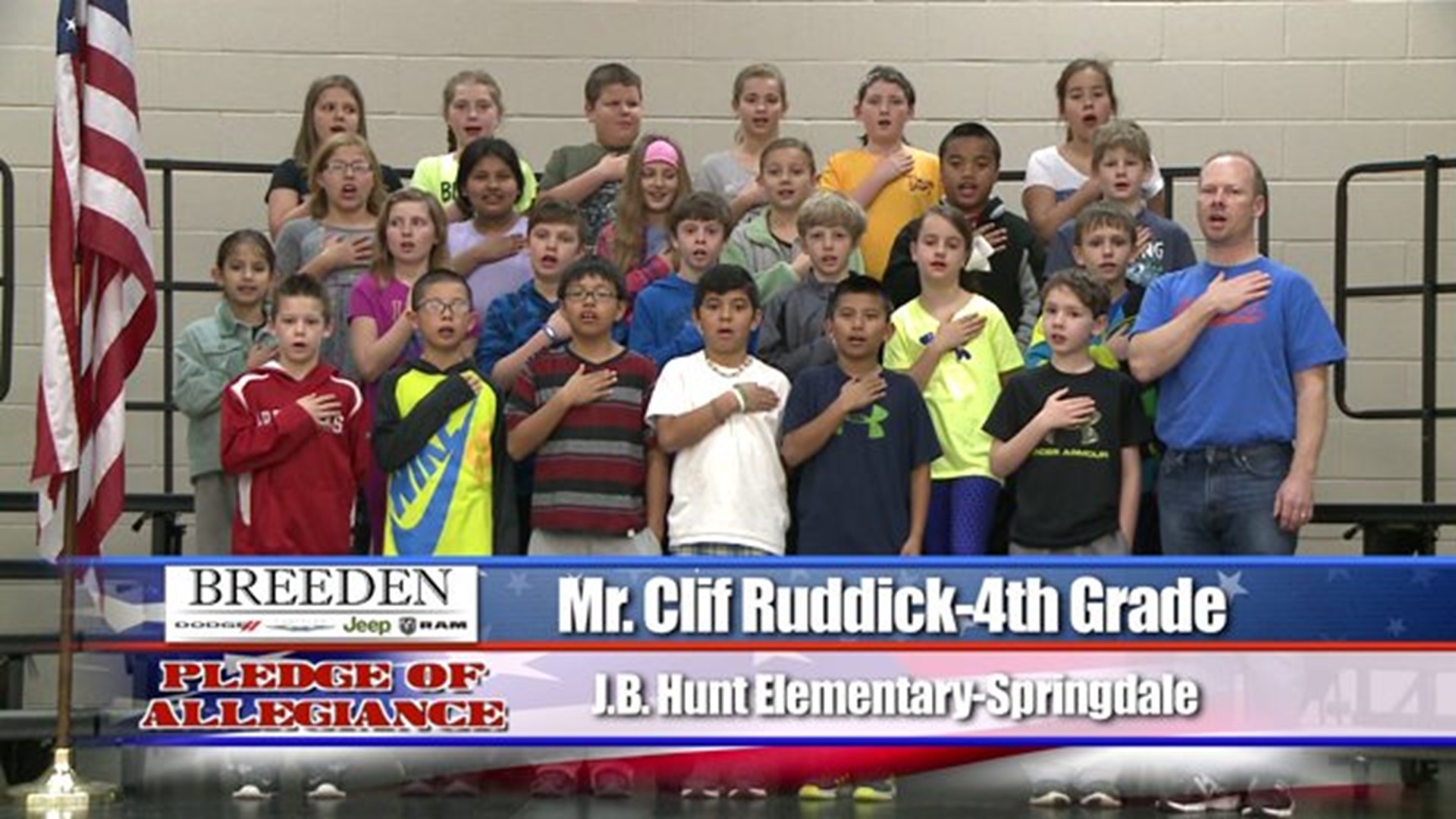 J.B. Hunt Elementary - Springdale, Mr. Ruddick - Fourth Grade