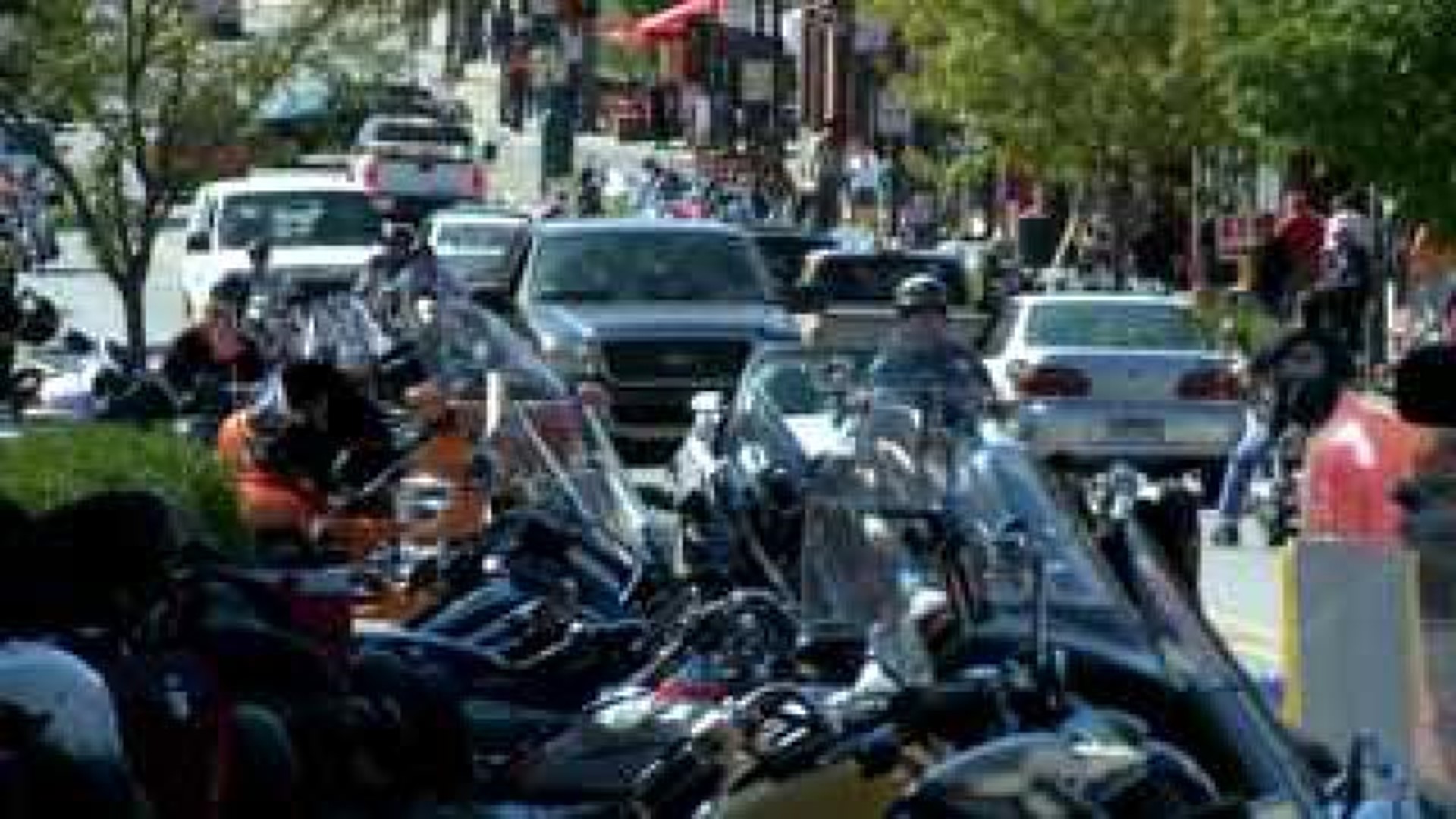 Organizers and Volunteers Prepare For Motorcycle Rally