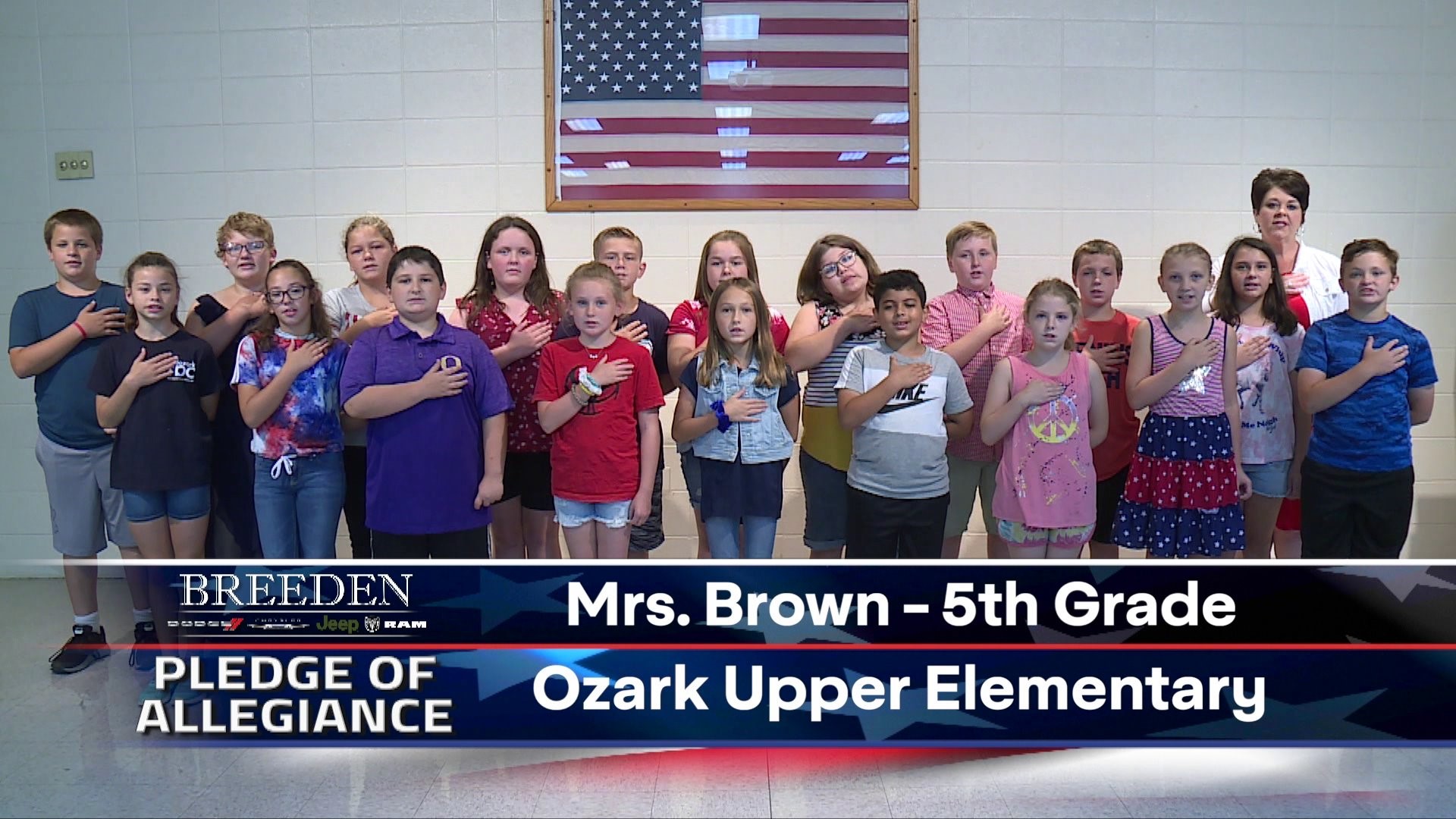 Mrs. Brown  5th Grade Ozark Upper Elementary