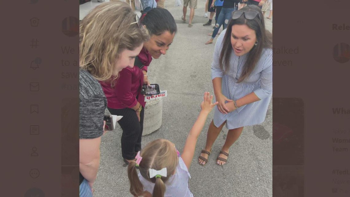 Sarah Huckabee Sanders at Grape Festival
